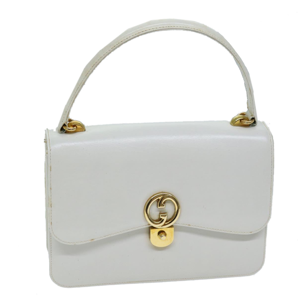 Luxury Gucci Trending 2025 Hand Bag Leather White  12076