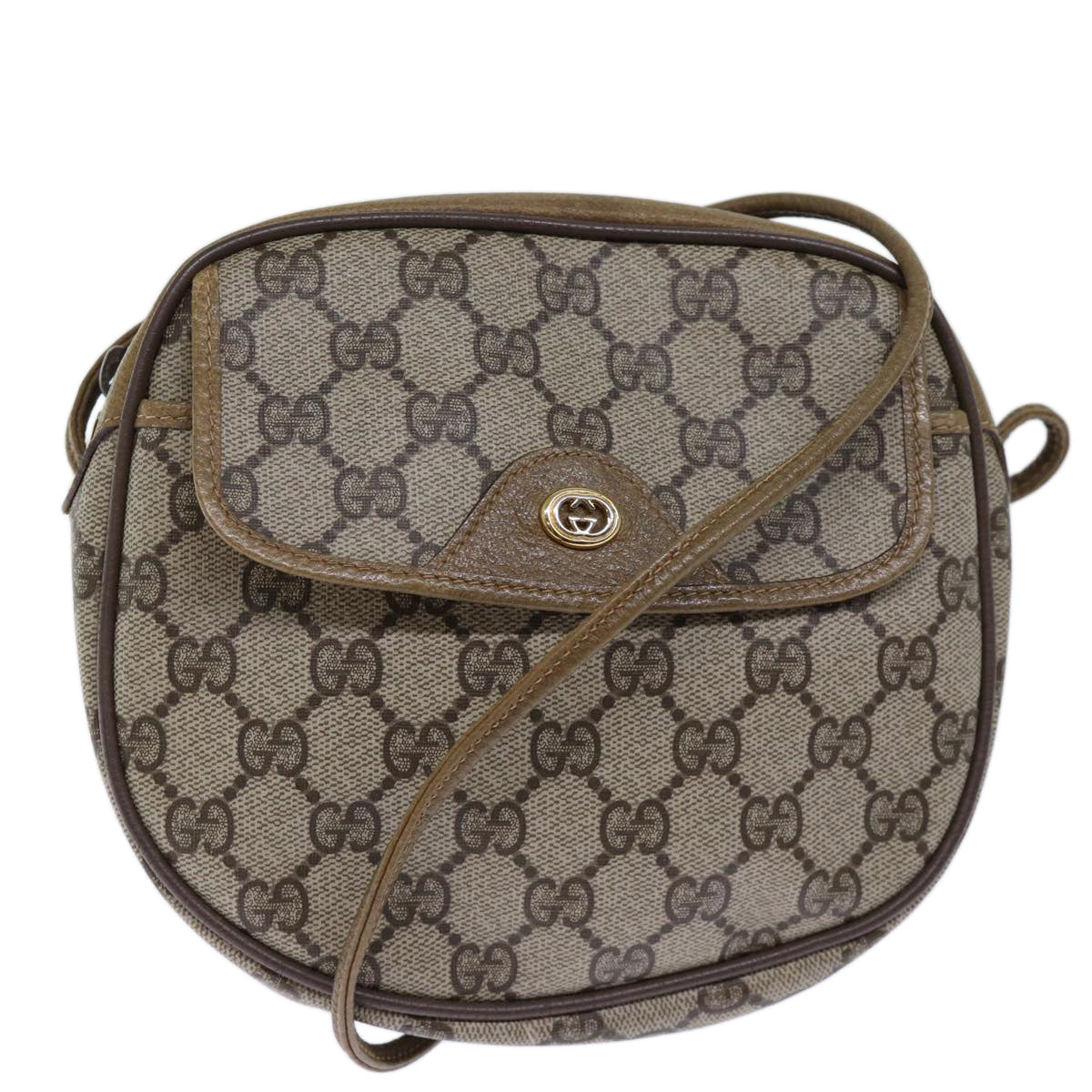 Luxury Gucci Trending 2025 GG Supreme Shoulder Bag PVC Beige 56 02 600  12077