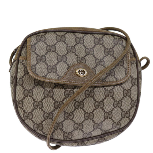 Luxury Gucci Trending 2025 GG Supreme Shoulder Bag PVC Beige 56 02 600  12077
