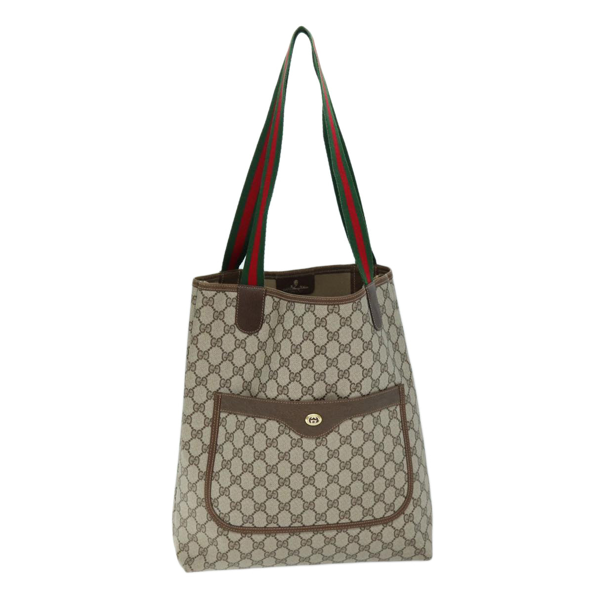 Luxury Gucci Trending 2025 GG Supreme Web Sherry Line Tote Bag Beige Red Green 40 02 003  12095