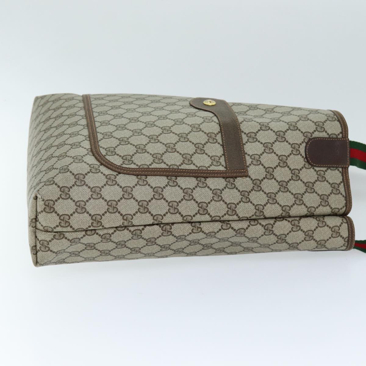 Luxury Gucci Trending 2025 GG Supreme Web Sherry Line Tote Bag Beige Red Green 40 02 003  12095