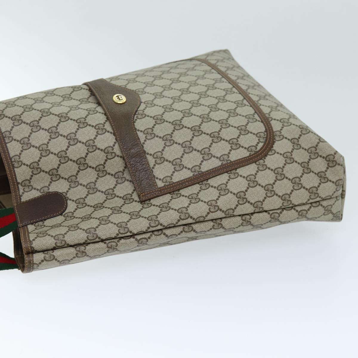 Luxury Gucci Trending 2025 GG Supreme Web Sherry Line Tote Bag Beige Red Green 40 02 003  12095