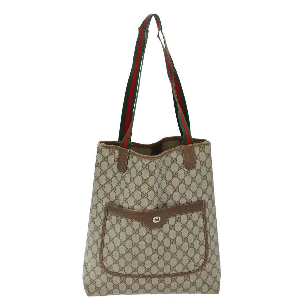 Luxury Gucci Trending 2025 GG Supreme Web Sherry Line Tote Bag Beige Red Green 40 02 003  12106