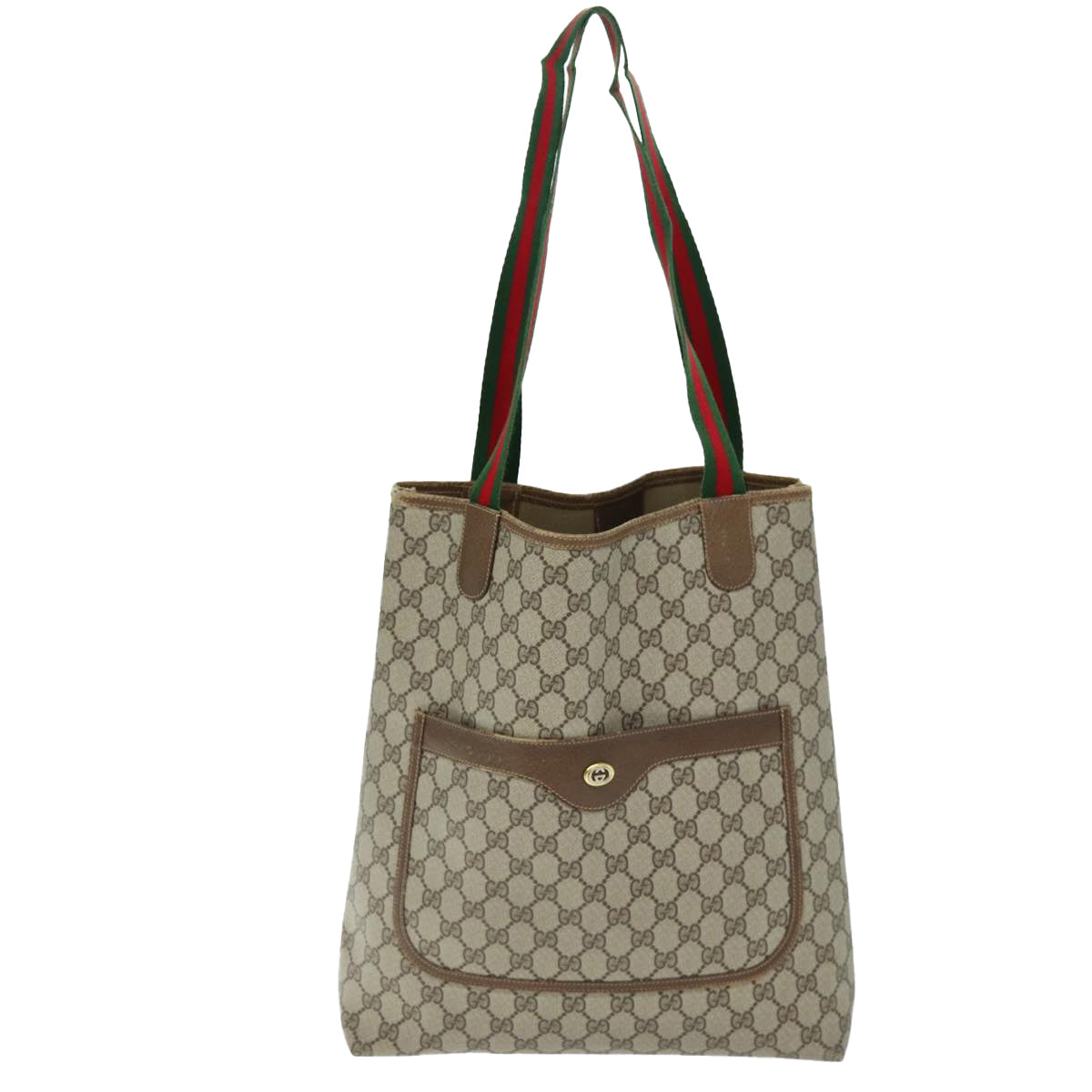 Luxury Gucci Trending 2025 GG Supreme Web Sherry Line Tote Bag Beige Red Green 40 02 003  12106