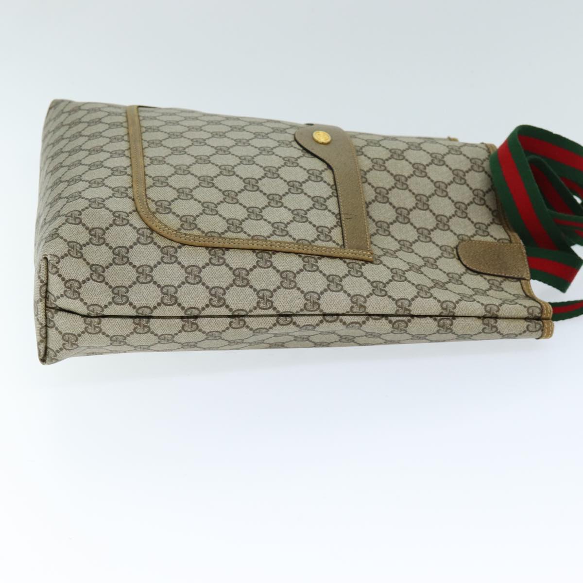 Luxury Gucci Trending 2025 GG Supreme Web Sherry Line Tote Bag Beige Red Green 39 02 003  12120