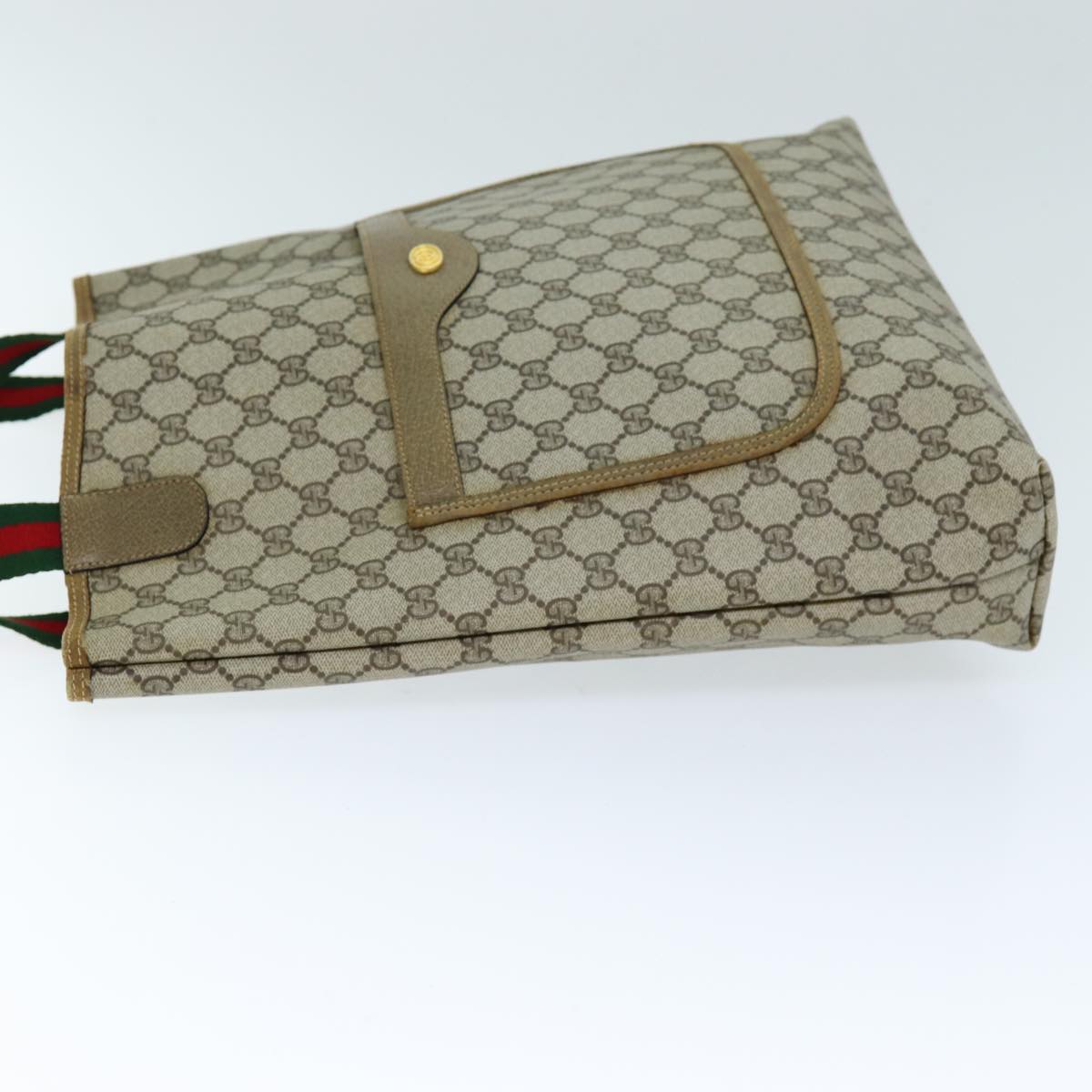 Luxury Gucci Trending 2025 GG Supreme Web Sherry Line Tote Bag Beige Red Green 39 02 003  12120