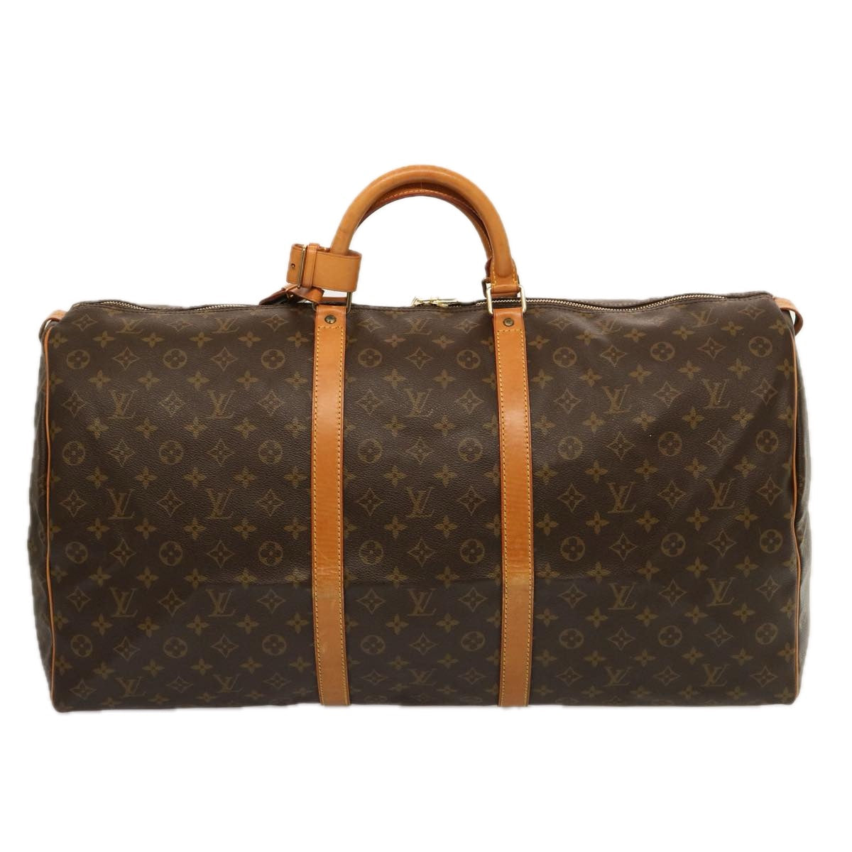 LOUIS VUITTON Monogram Keepall 60 Boston Bag M41422 LV yk12125