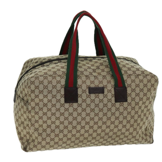 Luxury Gucci Trending 2025 GG Canvas Web Sherry Line Boston Bag Beige Green Red 146310  12176