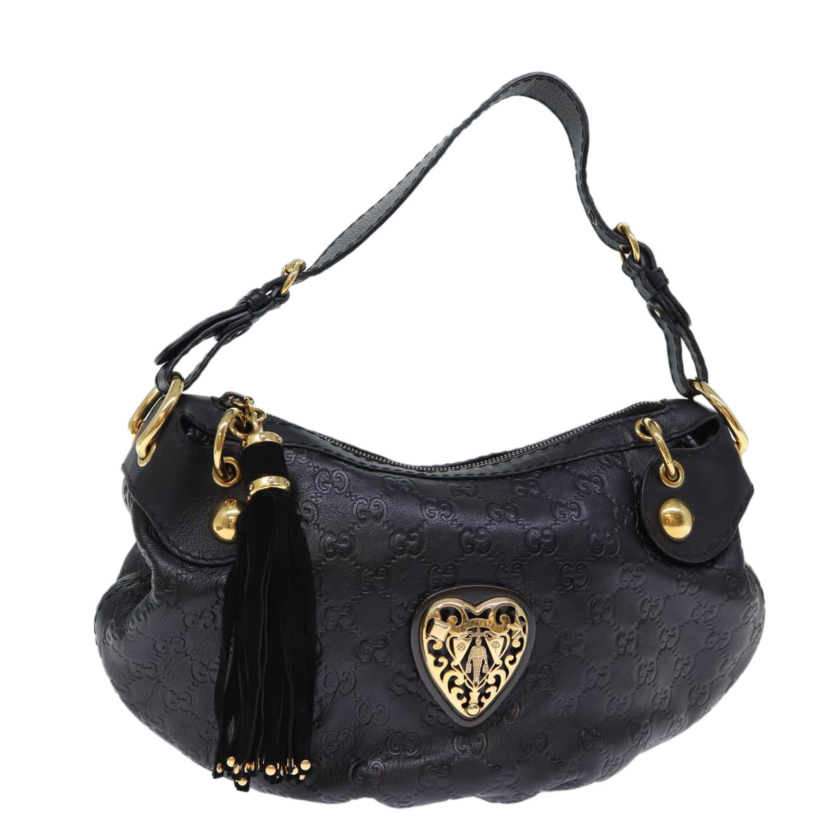 Luxury Gucci Trending 2025 GG Canvas Fringe Luxury Gucci Trending 2025ssima Shoulder Bag Black 211963  12201A