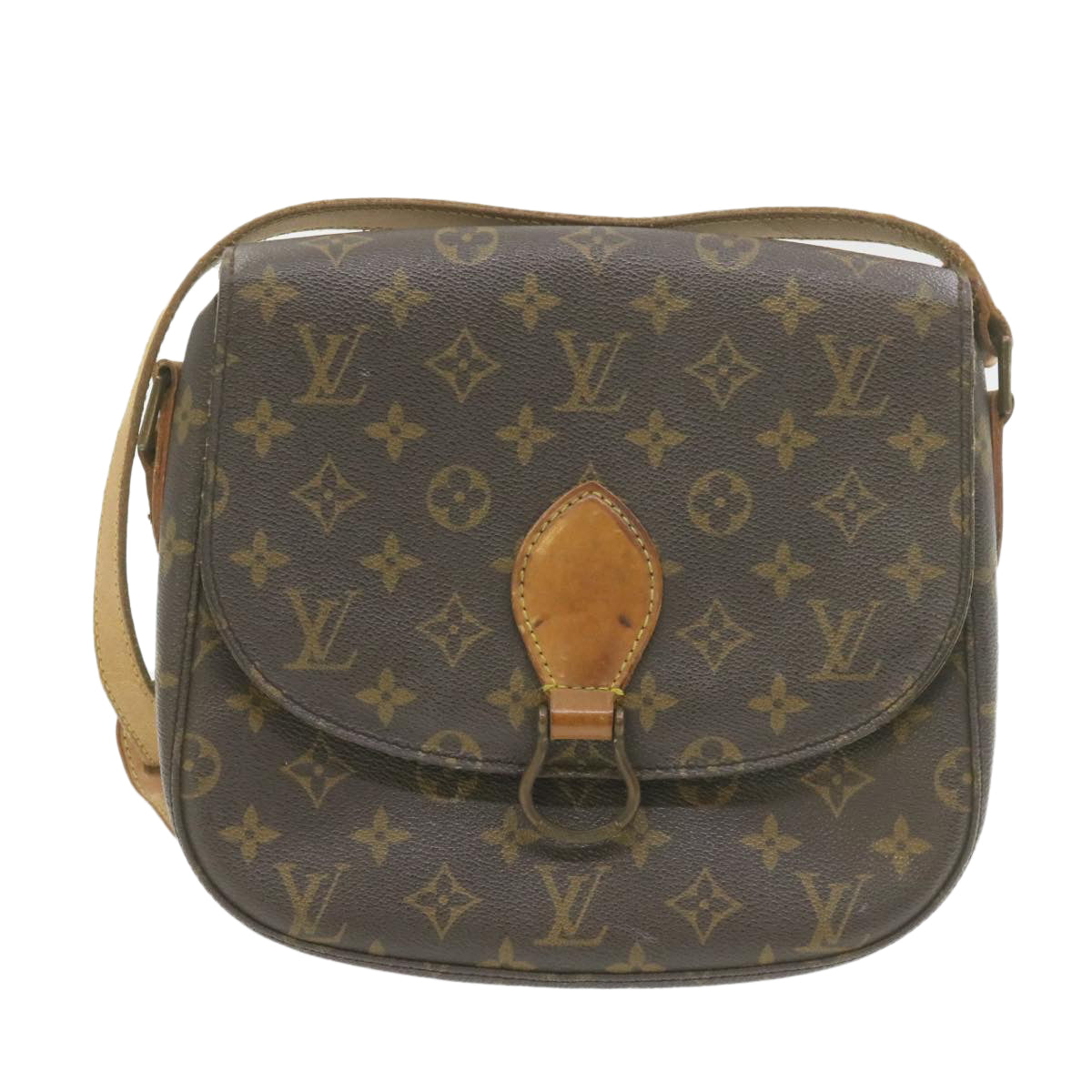 LOUIS VUITTON Monogram Saint Cloud GM Shoulder Bag M51242 LV yk1229