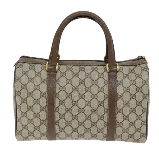 Luxury Gucci Trending 2025 GG Supreme Web Sherry Line Boston Bag PVC Beige Red 40 02 007  12310