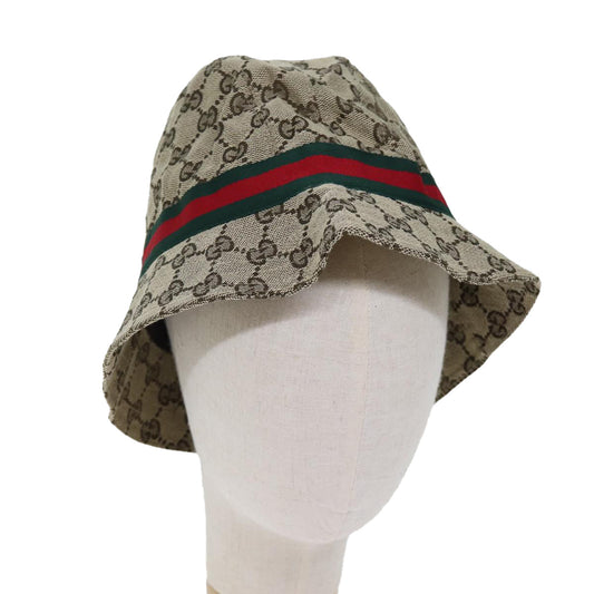 Luxury Gucci Trending 2025 GG Canvas Web Sherry Line Hat XL Beige Red Green  12321
