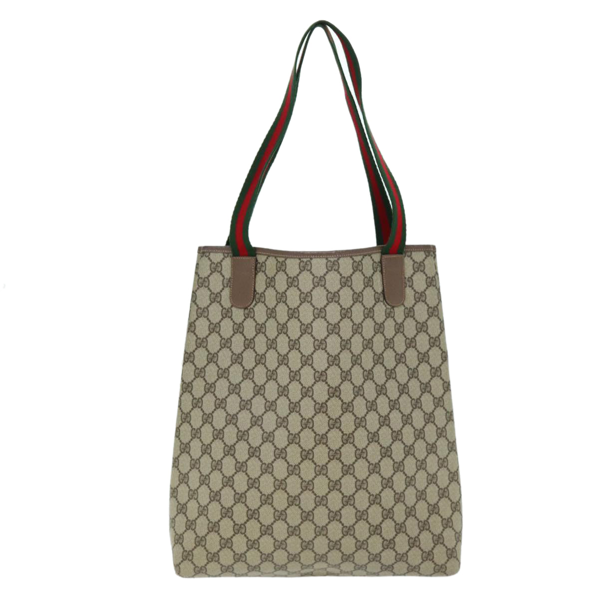 Luxury Gucci Trending 2025 GG Supreme Web Sherry Line Tote Bag PVC Beige Red 002 58 6487  12337