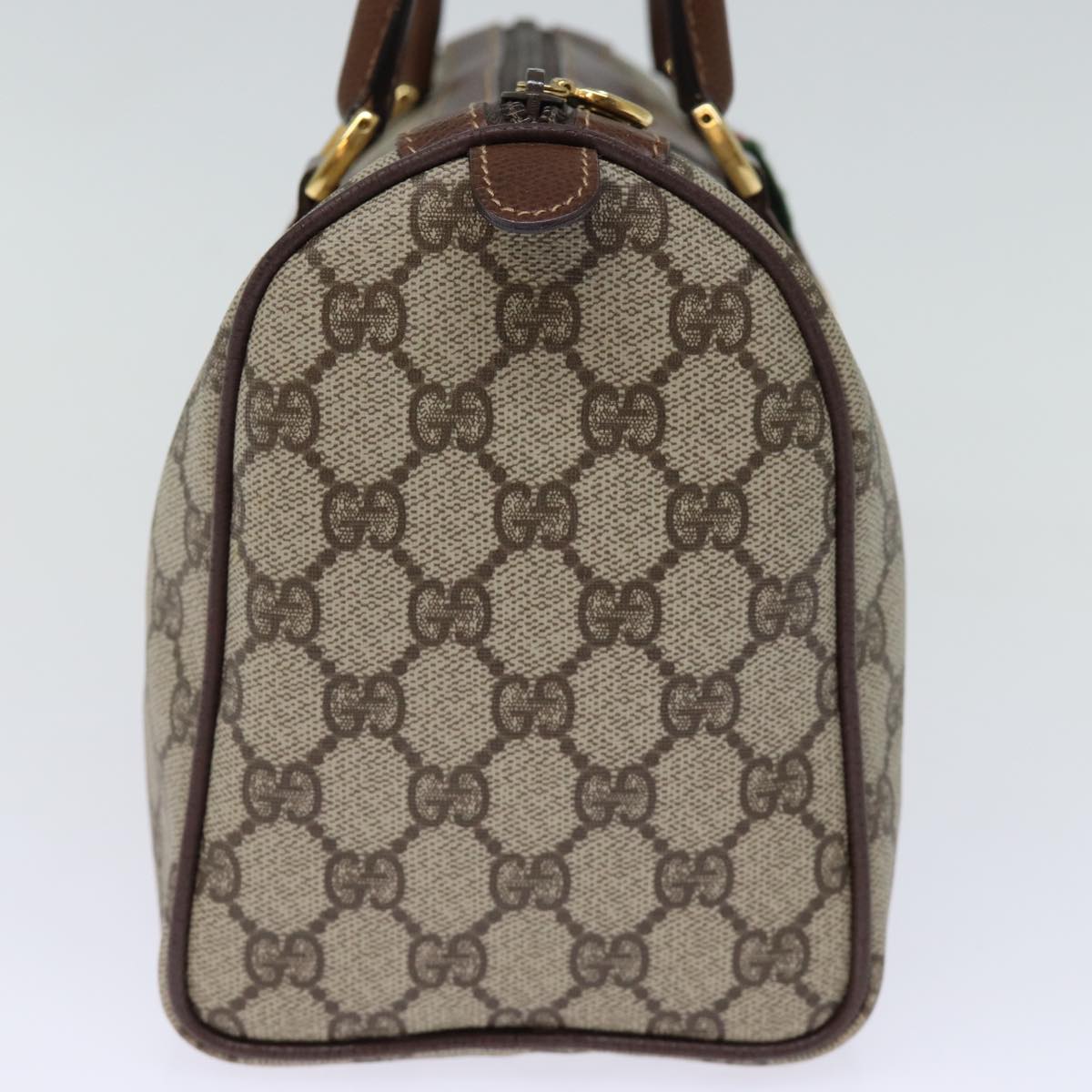 Luxury Gucci Trending 2025 GG Supreme Web Sherry Line Boston Bag PVC Beige Red Green  12393