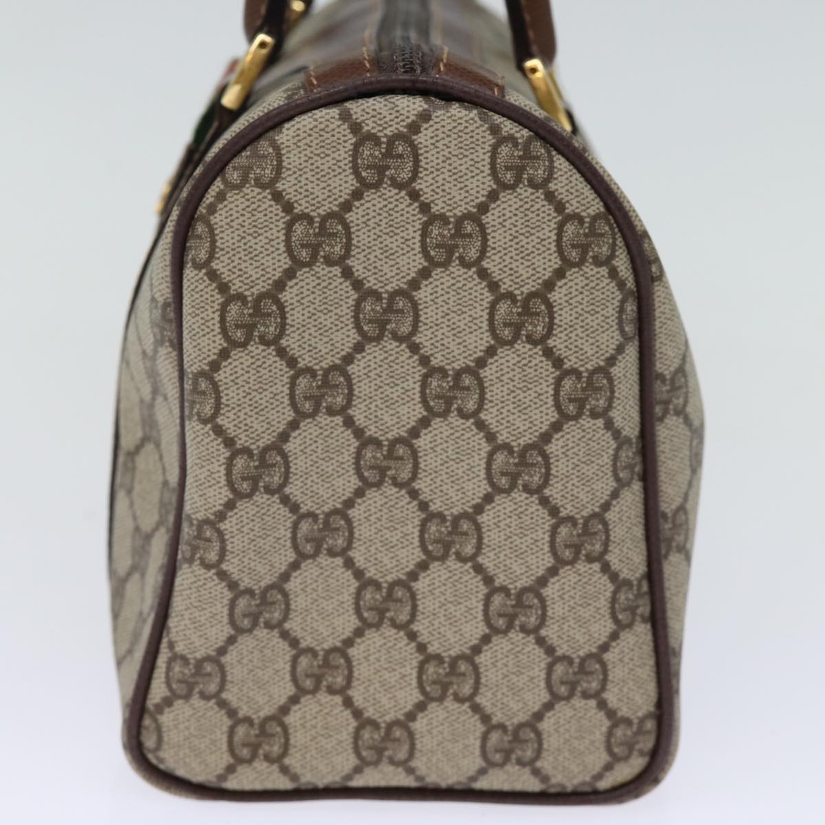 Luxury Gucci Trending 2025 GG Supreme Web Sherry Line Boston Bag PVC Beige Red Green  12393