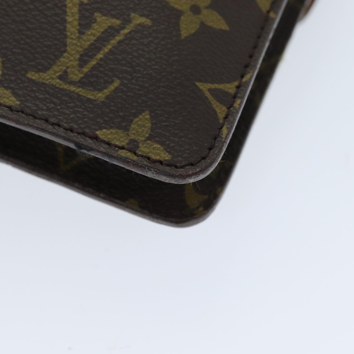 LOUIS VUITTON Monogram Double Rabat Shoulder Bag M51815 LV yk12453
