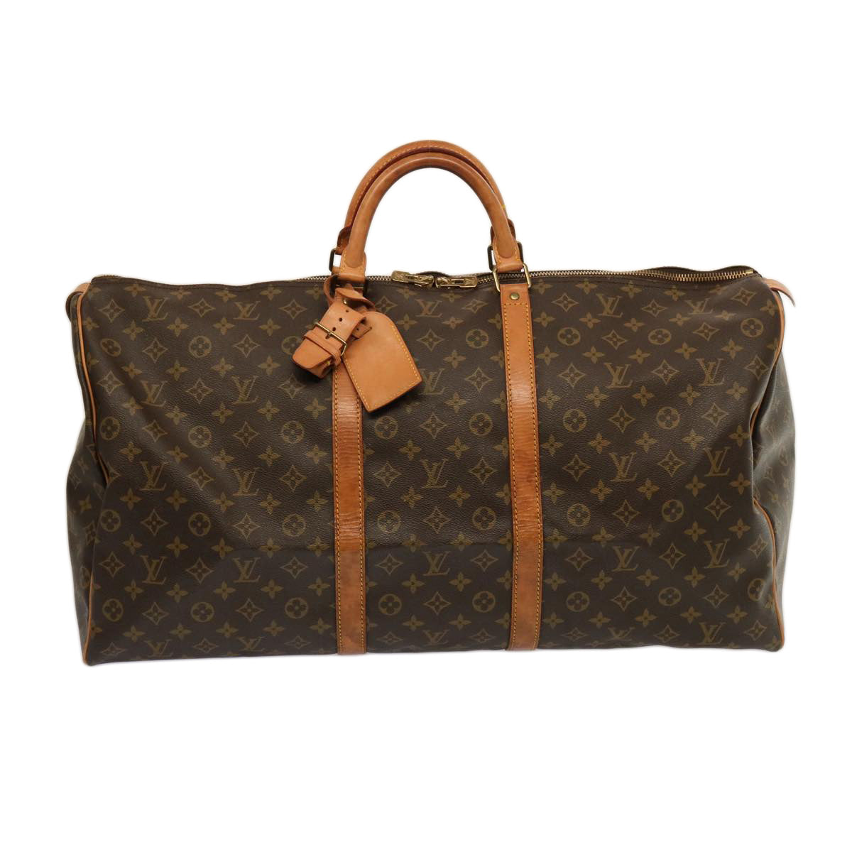 LOUIS VUITTON Monogram Keepall 60 Boston Bag M41422 LV yk12491