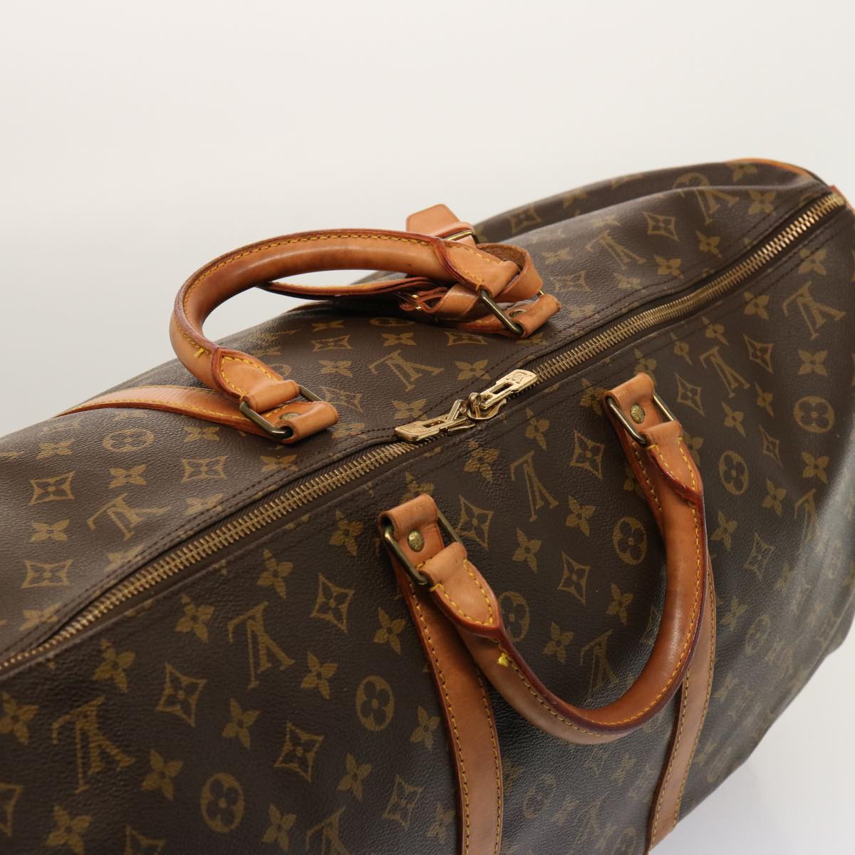 LOUIS VUITTON Monogram Keepall 60 Boston Bag M41422 LV yk12491
