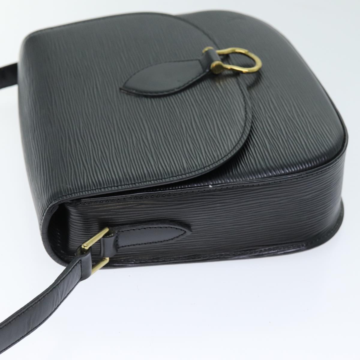 LOUIS VUITTON Epi Saint Cloud GM Shoulder Bag Black M52192 LV yk12522