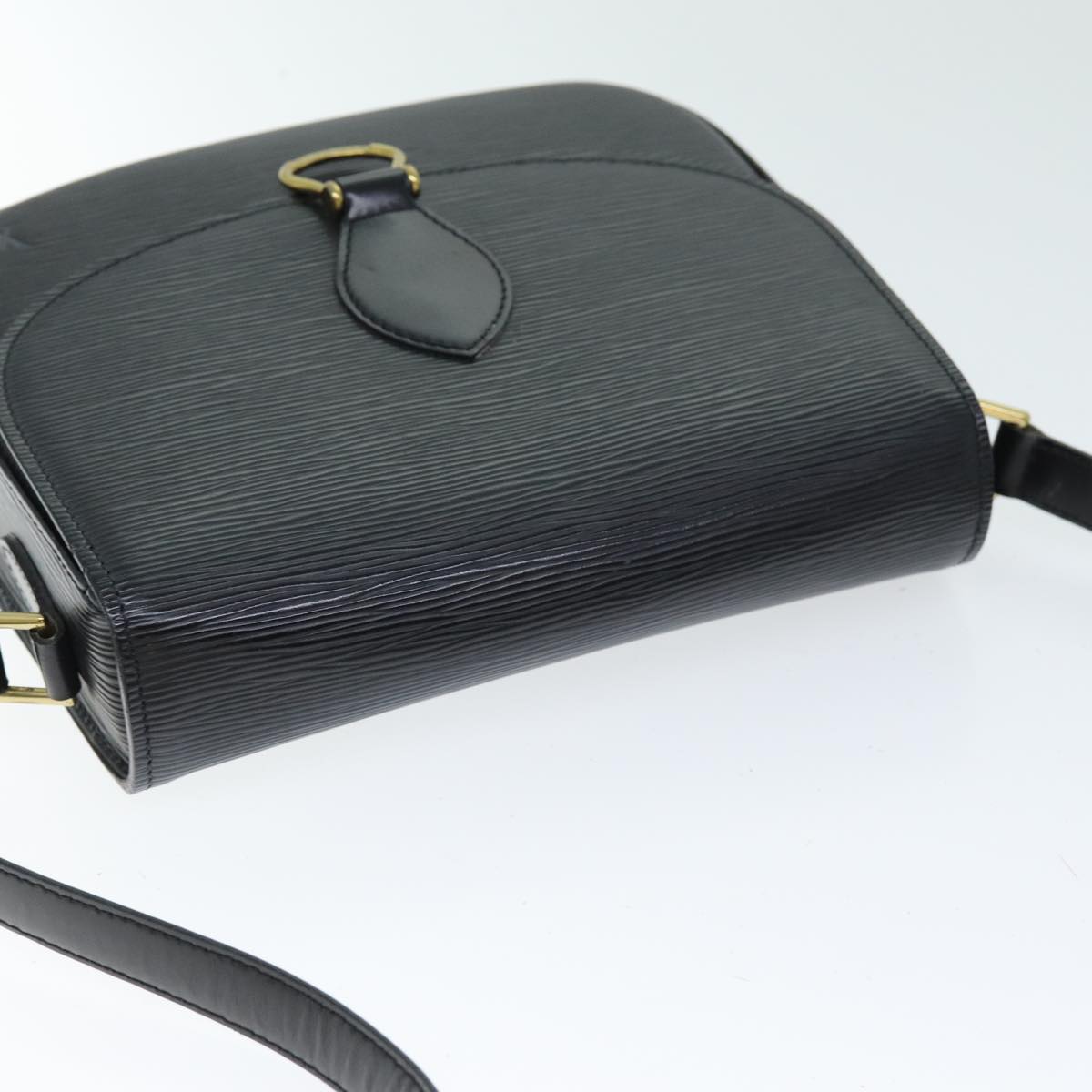 LOUIS VUITTON Epi Saint Cloud GM Shoulder Bag Black M52192 LV yk12522