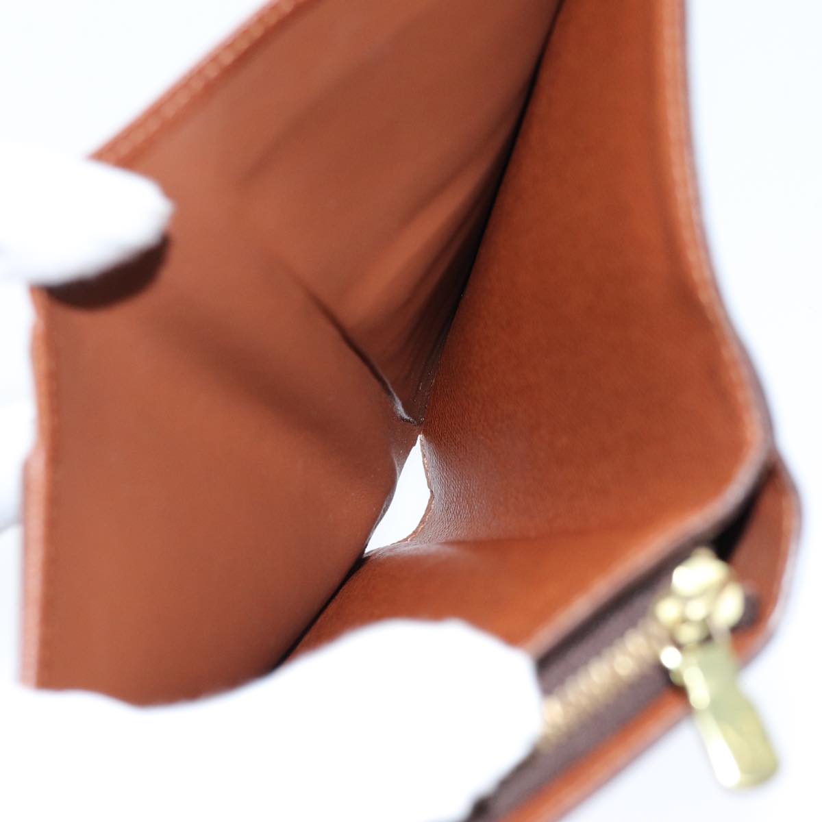 LOUIS VUITTON Monogram Porto Papie Zip Wallet M61207 LV yk12557