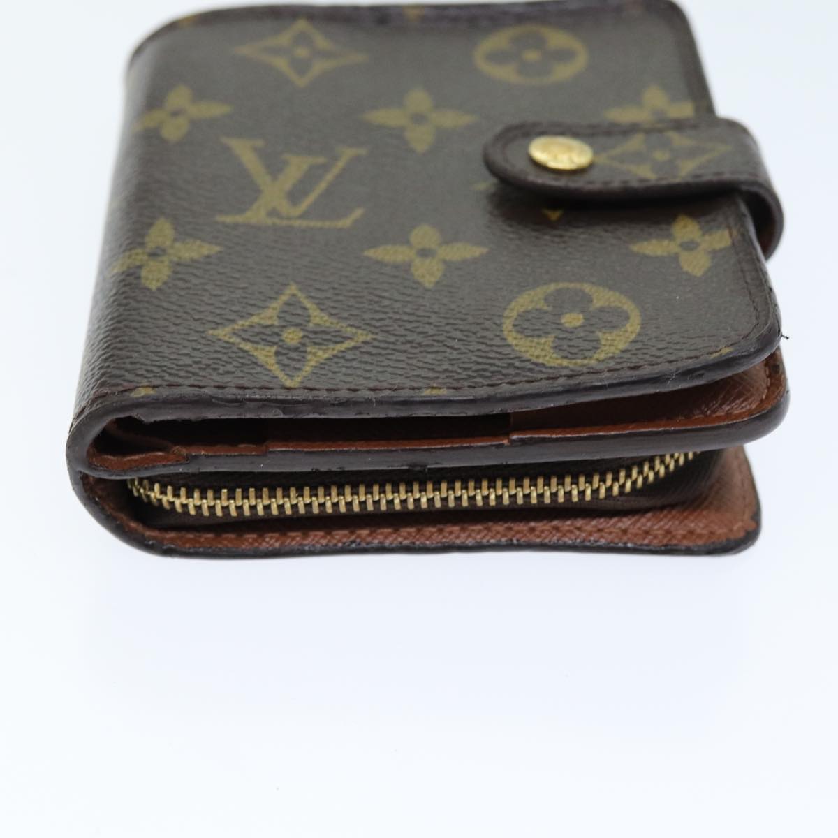 LOUIS VUITTON Monogram Compact Zip Wallet M61667 LV yk12569
