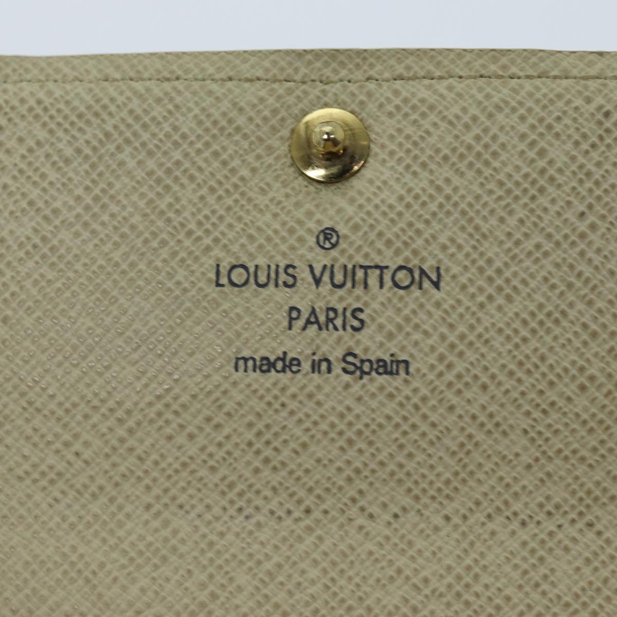 LOUIS VUITTON Damier Azur Portefeuille Anais Trifold Wallet N63241 yk12601