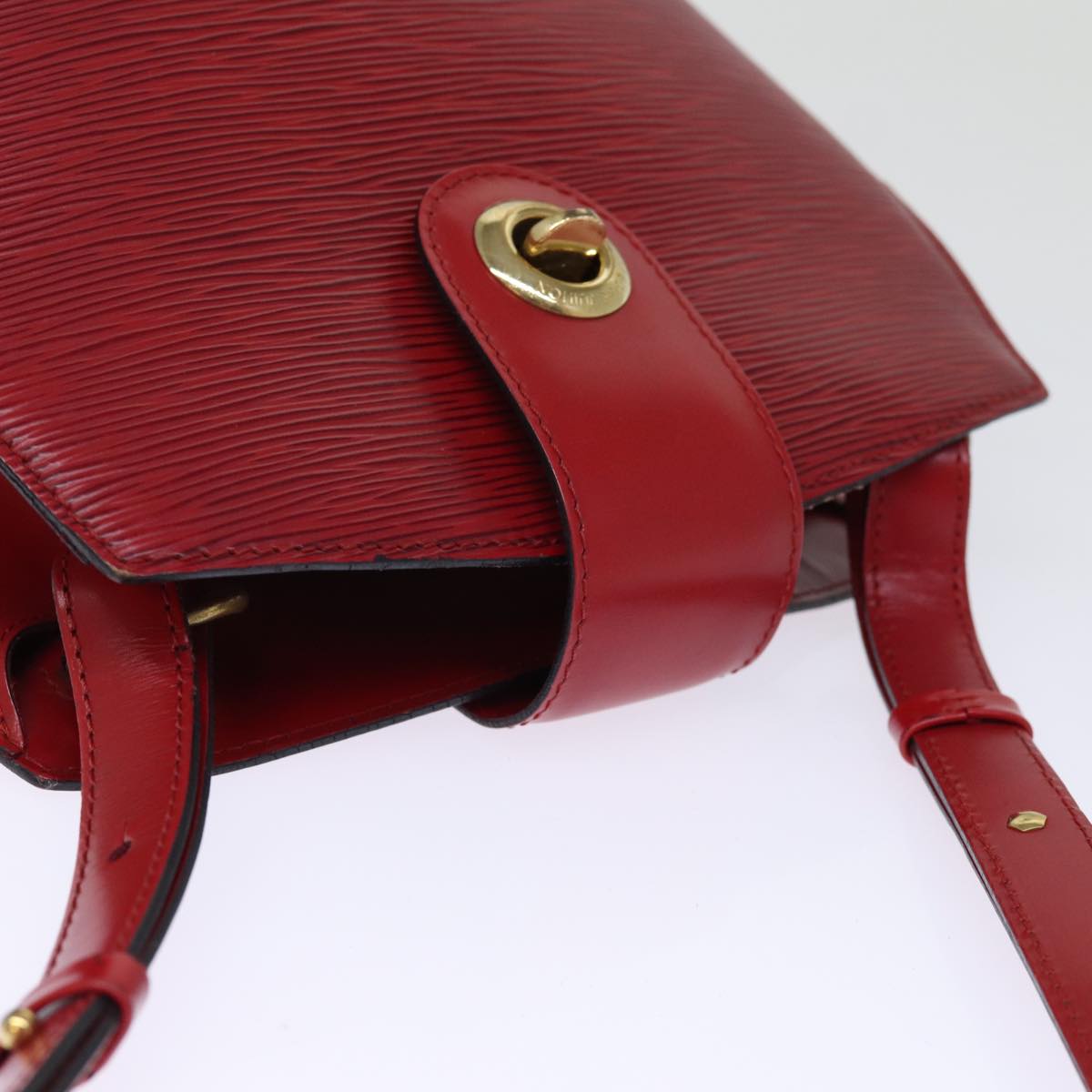 LOUIS VUITTON Epi Cluny Shoulder Bag Red M52257 LV yk12618