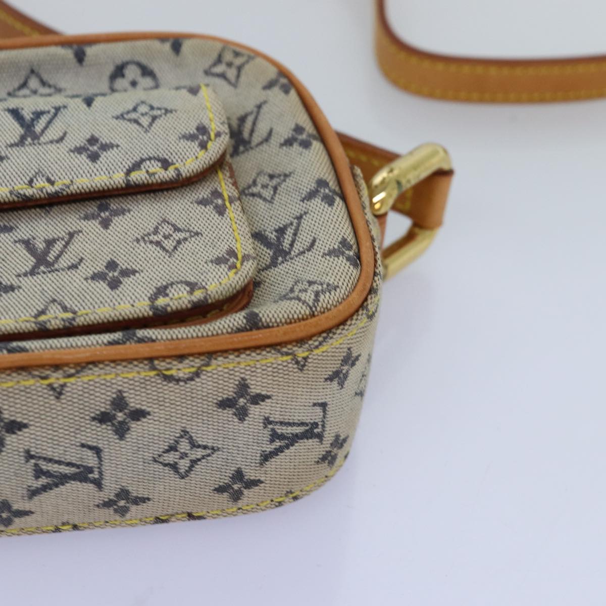 LOUIS VUITTON Monogram Mini Juliet MM Shoulder Bag Blue M92004 LV yk12628
