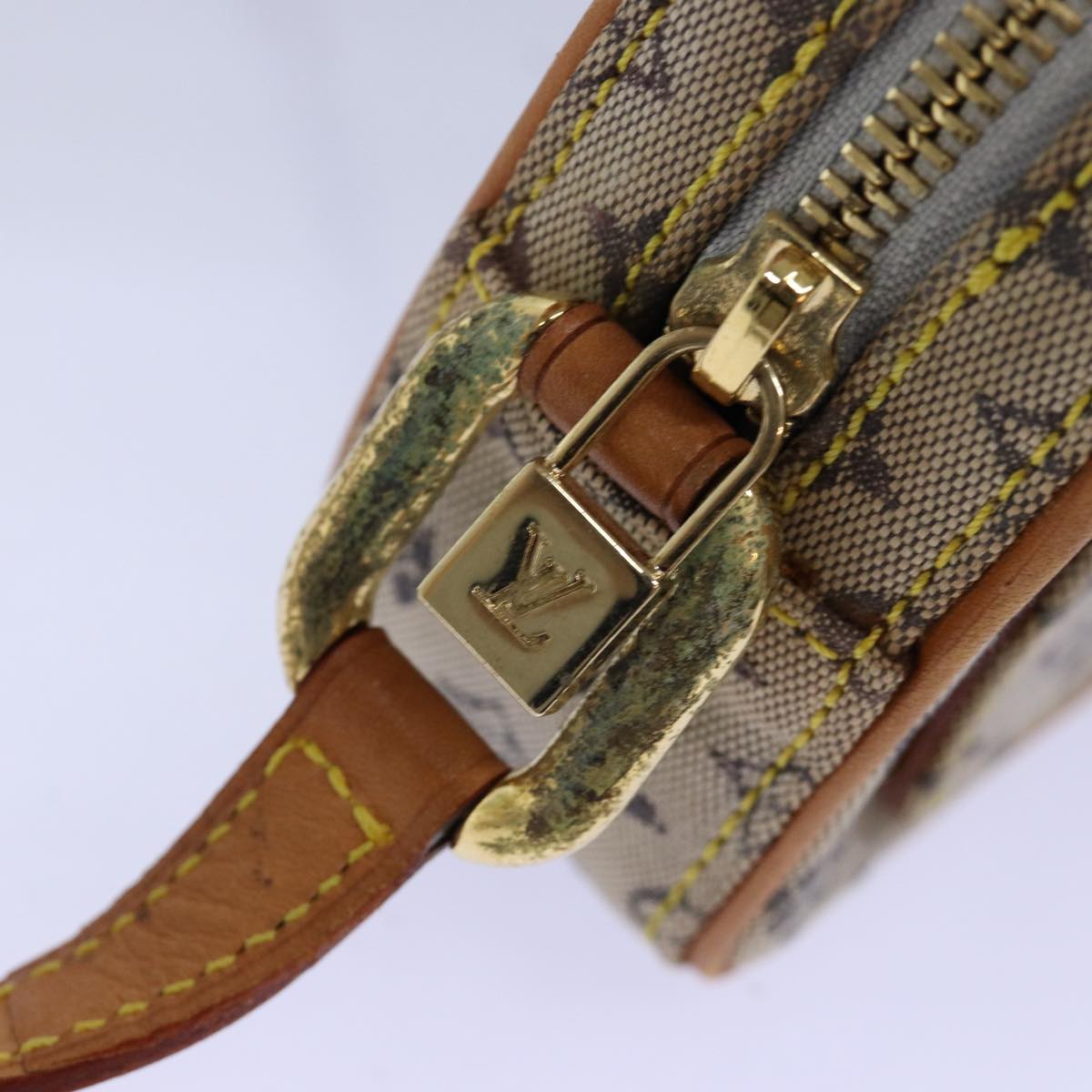 LOUIS VUITTON Monogram Mini Juliet MM Shoulder Bag Blue M92004 LV yk12628