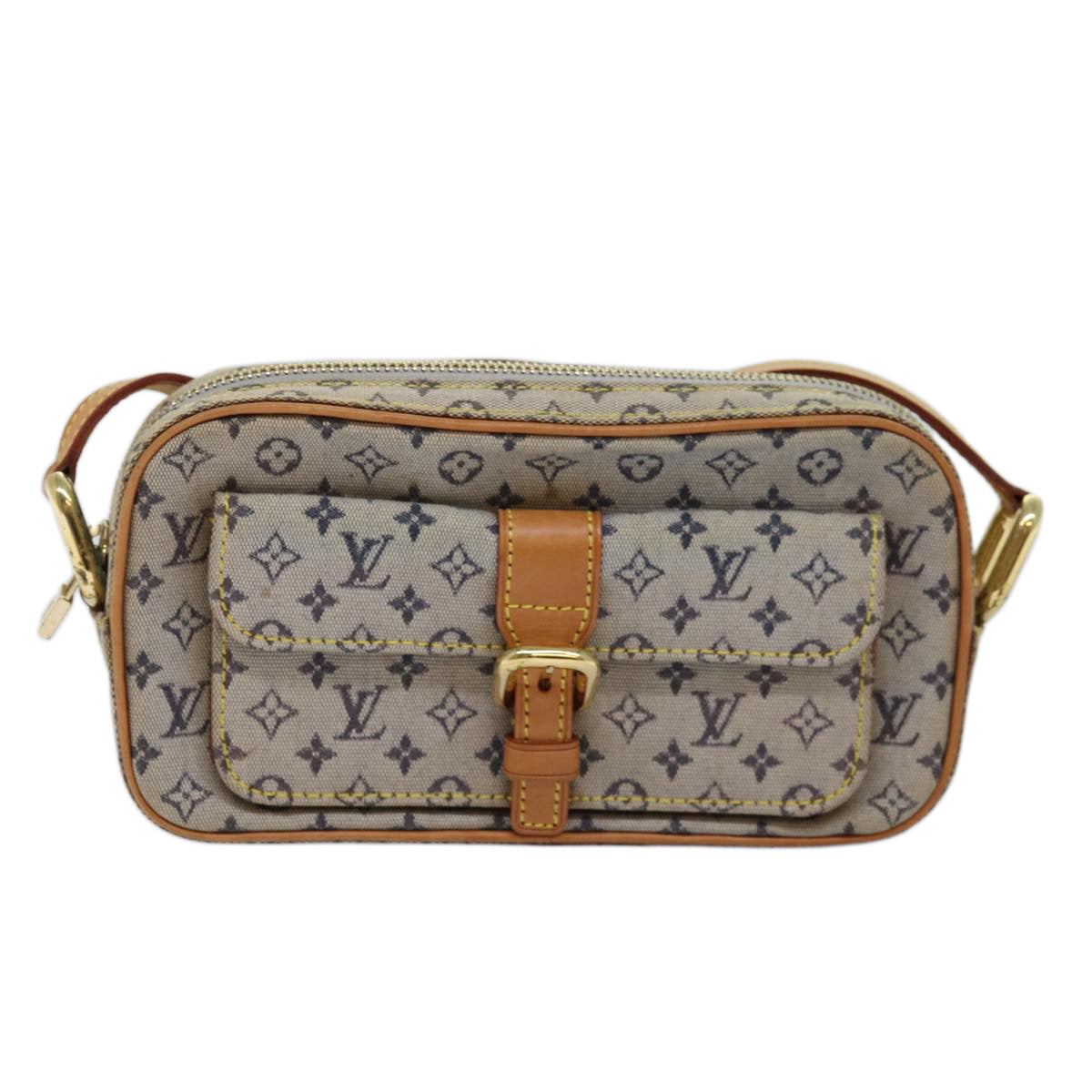 LOUIS VUITTON Monogram Mini Juliet MM Shoulder Bag Blue M92004 LV yk12628