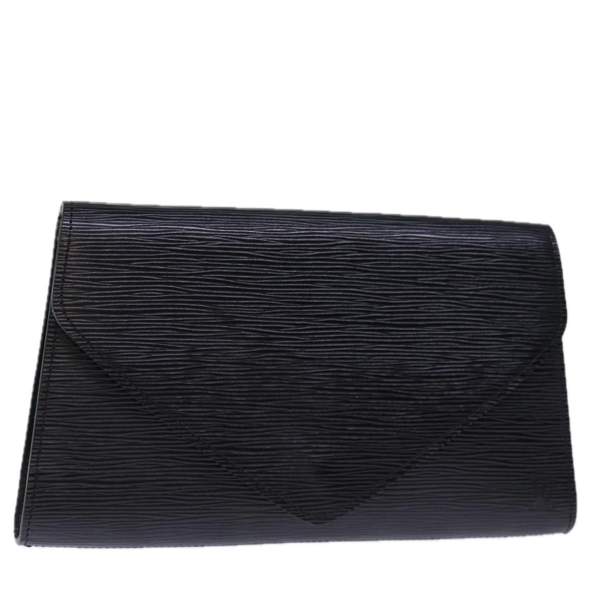 LOUIS VUITTON Epi Art Deco Clutch Bag Black M52632 LV yk12642
