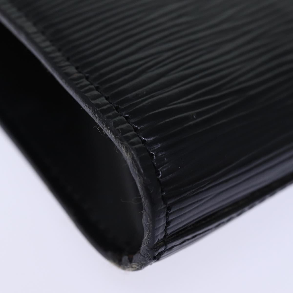 LOUIS VUITTON Epi Art Deco Clutch Bag Black M52632 LV yk12642