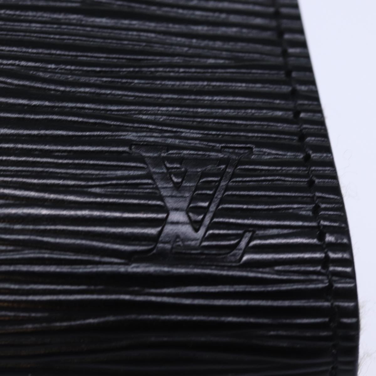 LOUIS VUITTON Epi Art Deco Clutch Bag Black M52632 LV yk12642