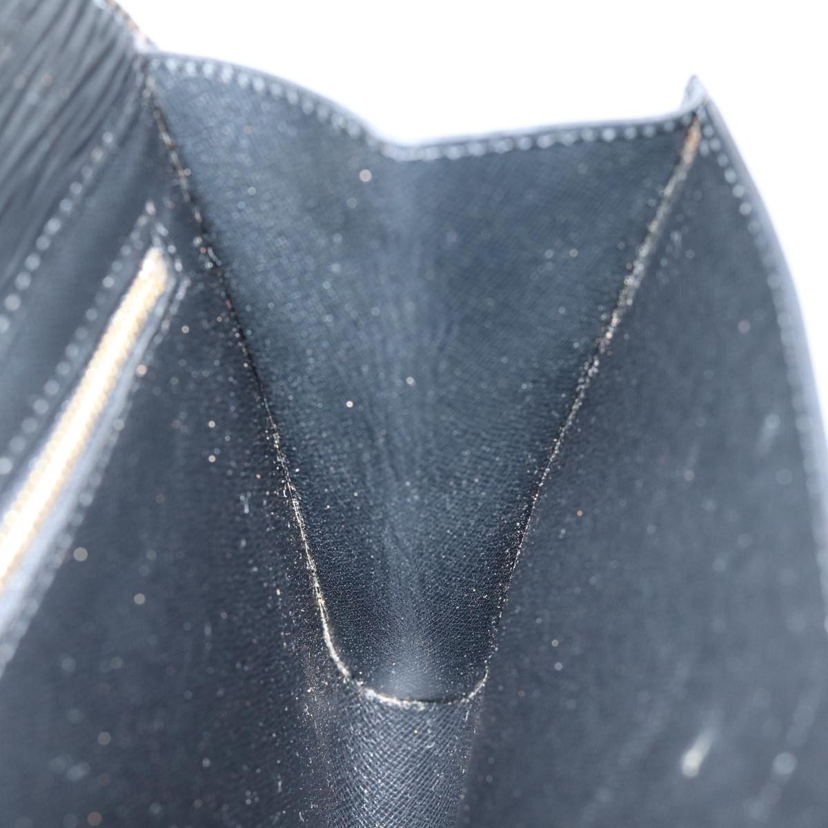 LOUIS VUITTON Epi Art Deco Clutch Bag Black M52632 LV yk12642
