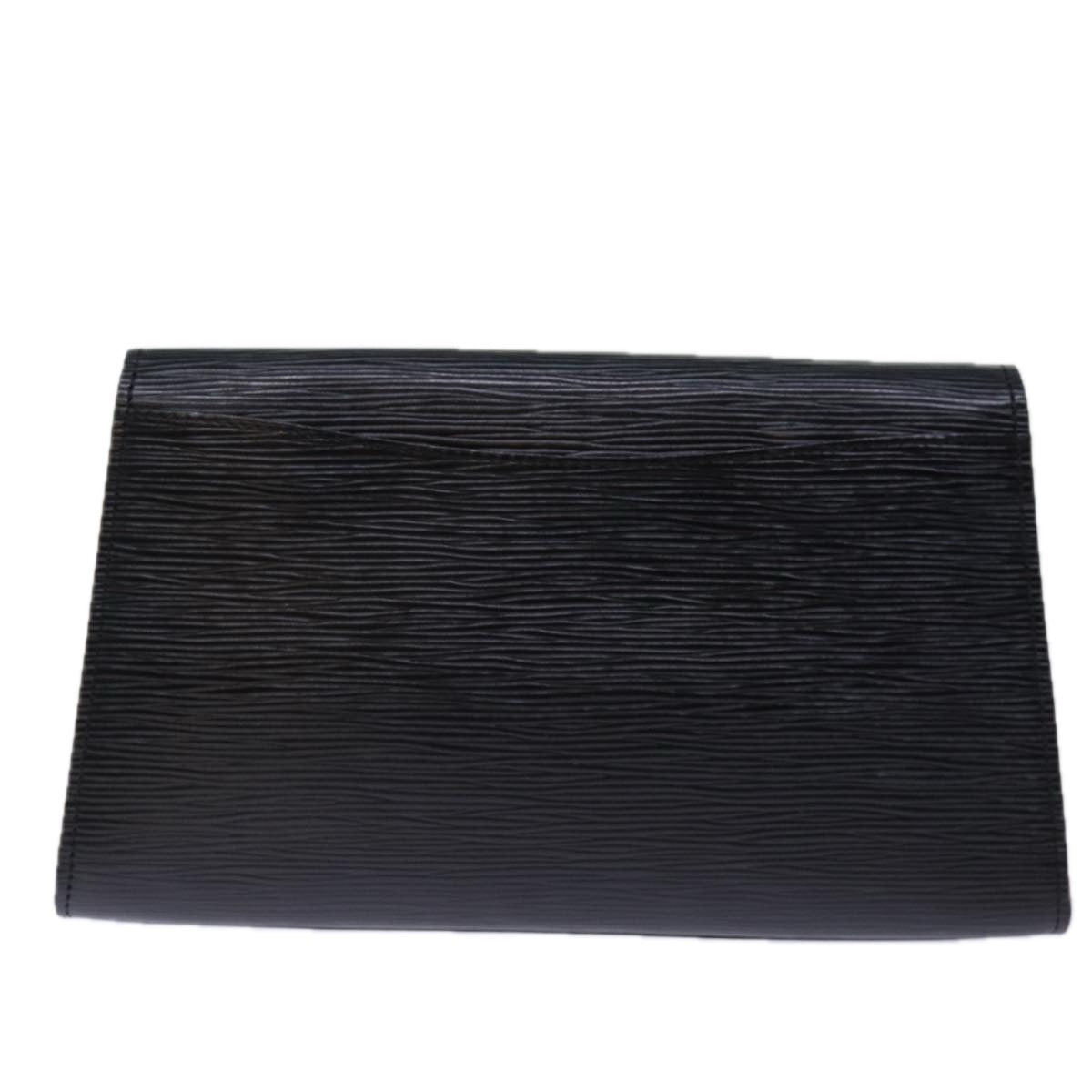 LOUIS VUITTON Epi Art Deco Clutch Bag Black M52632 LV yk12642