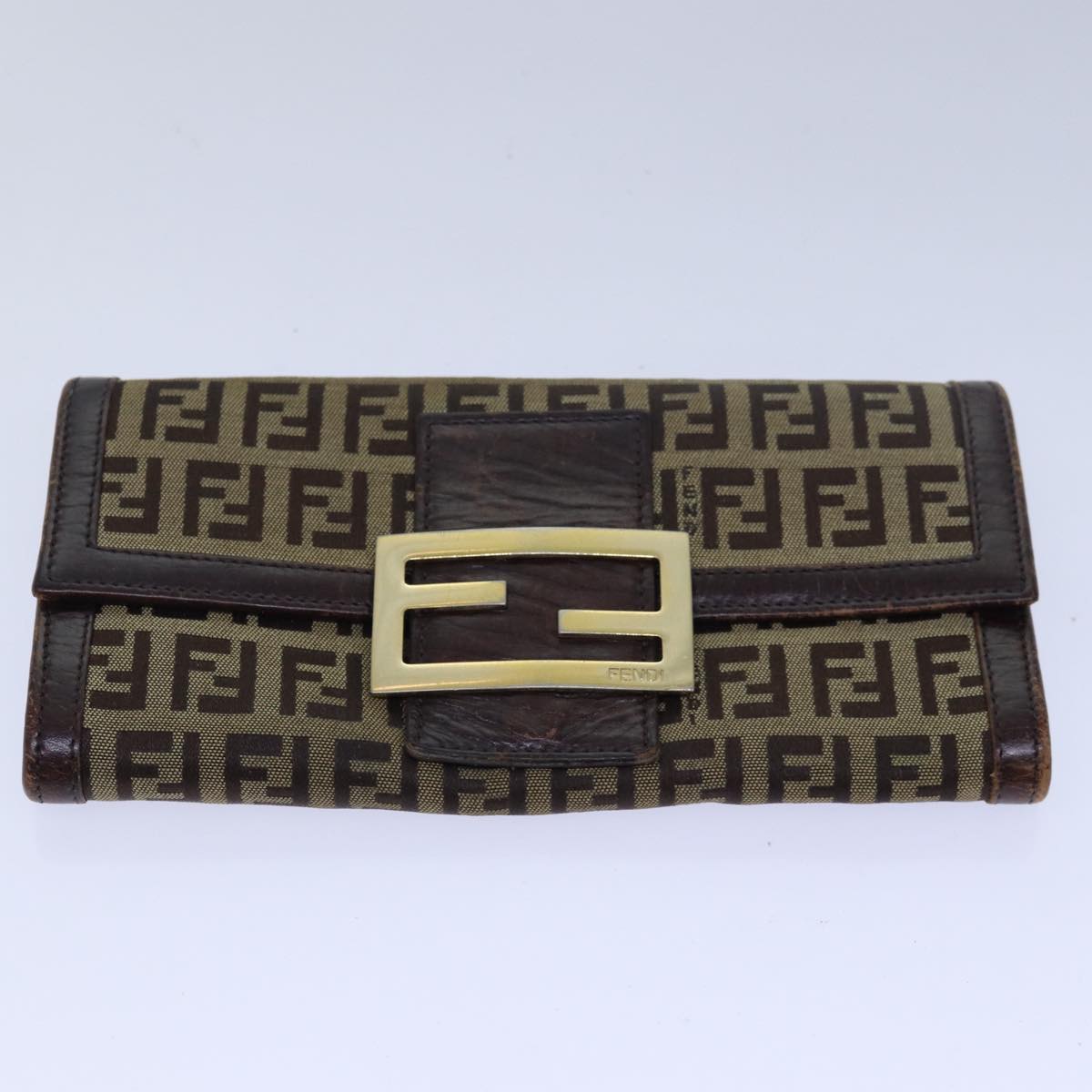 FENDI Gucci GG Canvas Wallet Leather 4Set Black Beige whiteyk12710