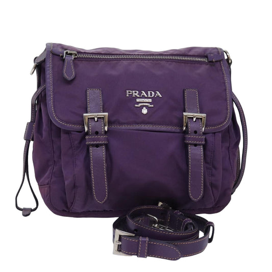 Luxury PradaShoulder Bag Nylon Purple yk12728