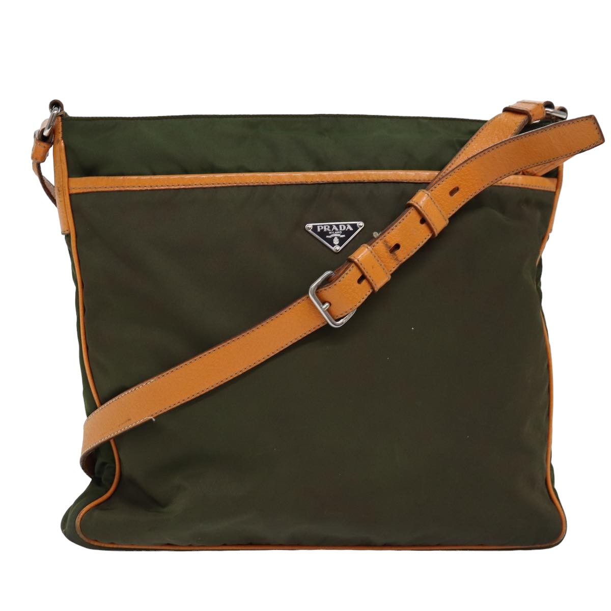 Luxury PradaShoulder Bag Nylon Khaki yk12784
