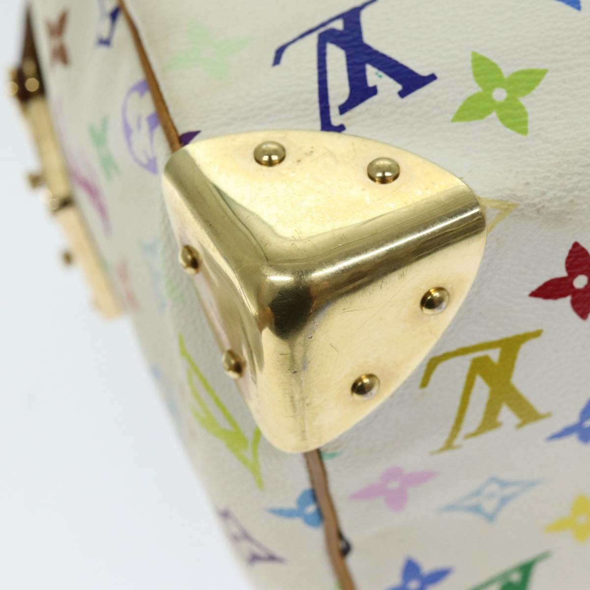 LOUIS VUITTON Monogram Multicolor Speedy 30 Hand Bag White M92643 yk12808