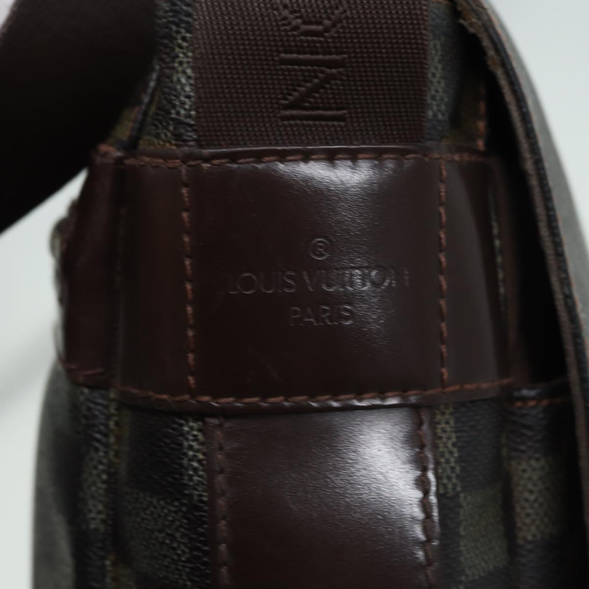 LOUIS VUITTON Damier Ebene Abbesses Shoulder Bag N45257 LV yk13447