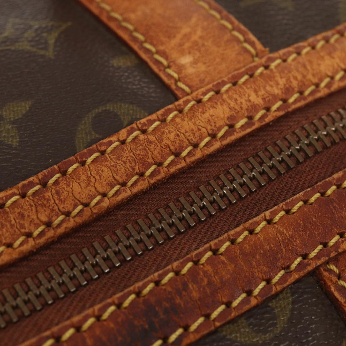 LOUIS VUITTON Monogram Sac Souple 55 Boston Bag M41622 LV yk13643