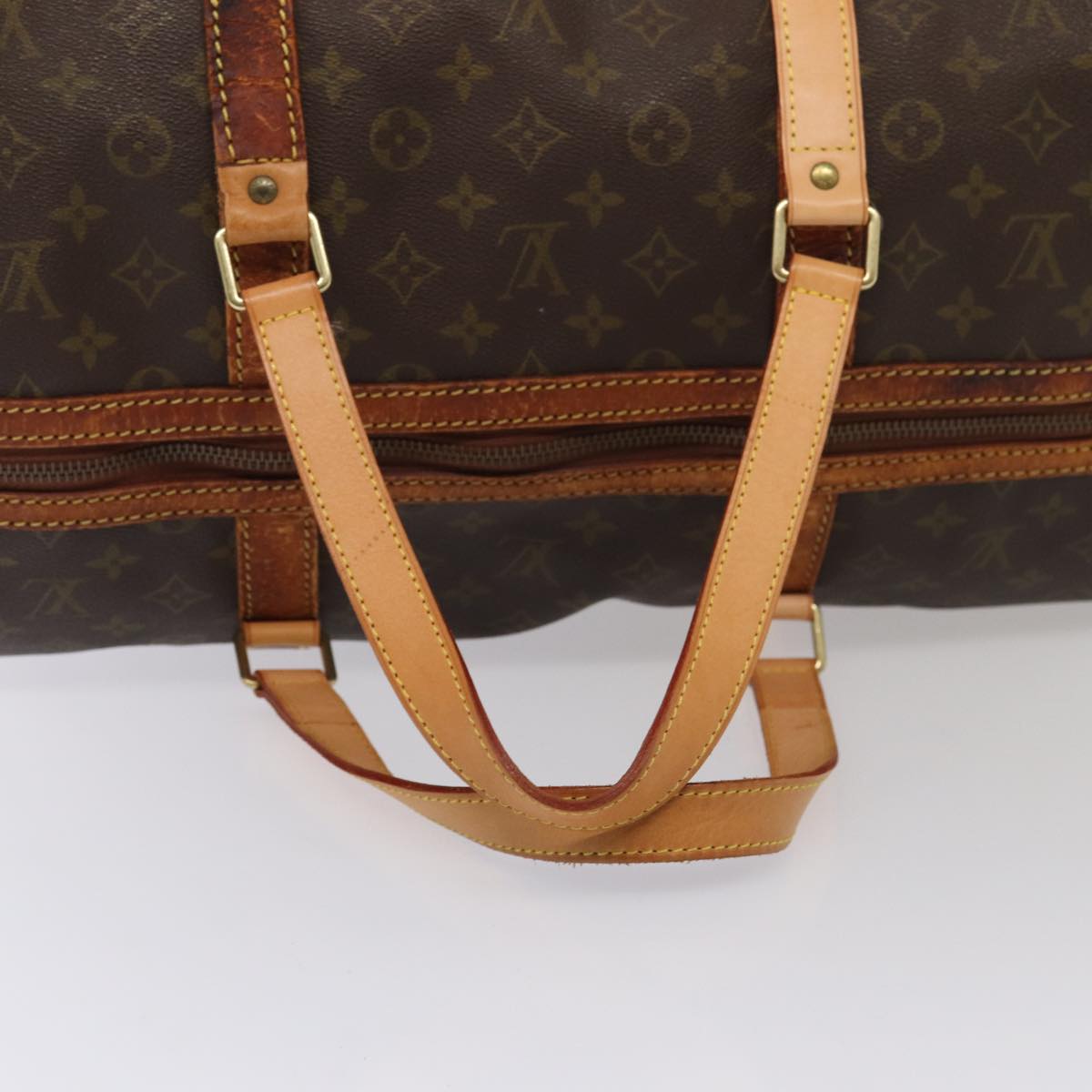 LOUIS VUITTON Monogram Sac Souple 55 Boston Bag M41622 LV yk13643