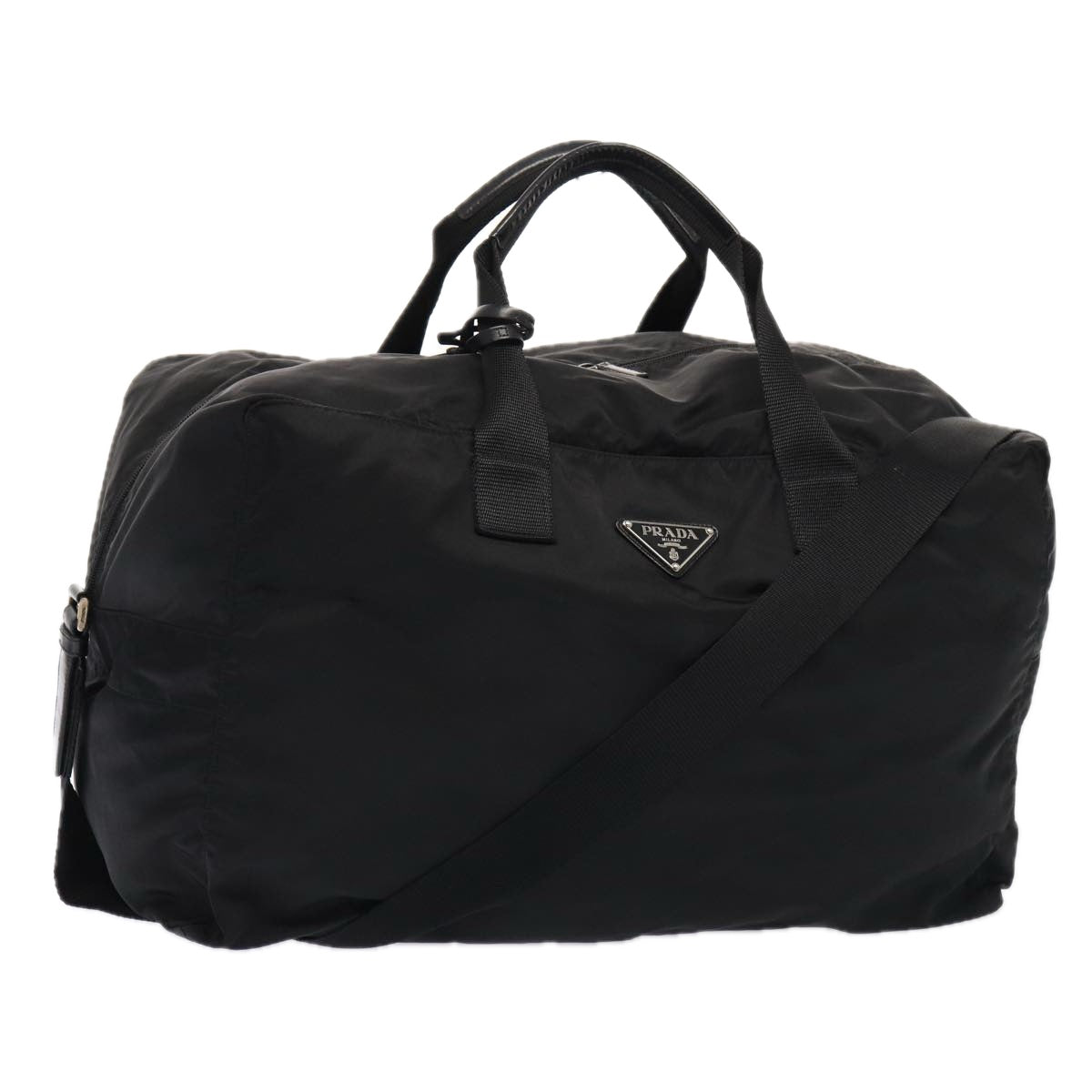 Luxury Prada Boston Bag Nylon 2way Black  yk13758
