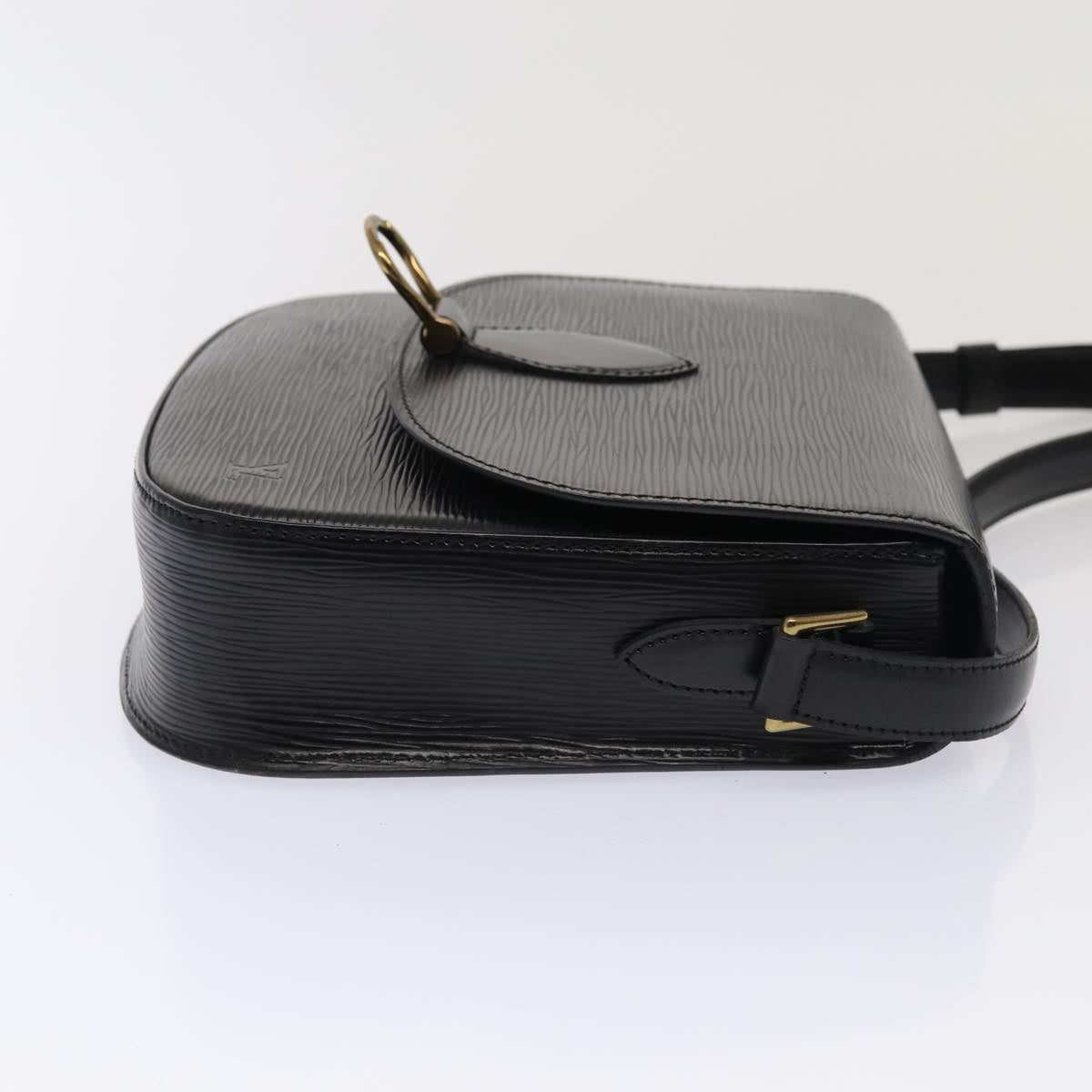 LOUIS VUITTON Epi Saint Cloud GM Shoulder Bag Black Noir M52192 LV yk13926