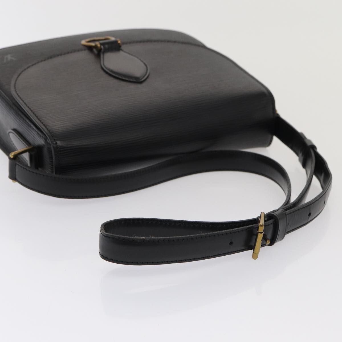 LOUIS VUITTON Epi Saint Cloud GM Shoulder Bag Black Noir M52192 LV yk13926