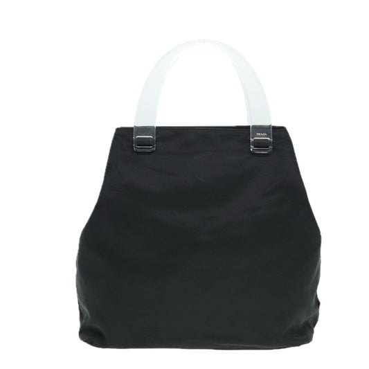 Luxury Prada Hand Bag Nylon Black Silver  yk14205