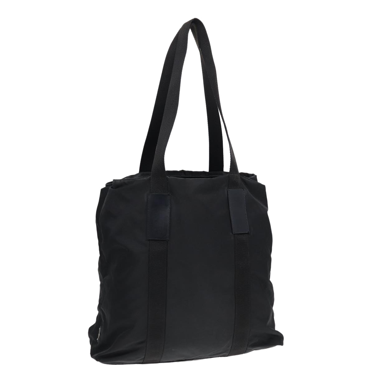 Luxury Prada Tote Bag Nylon Black Silver  yk14228