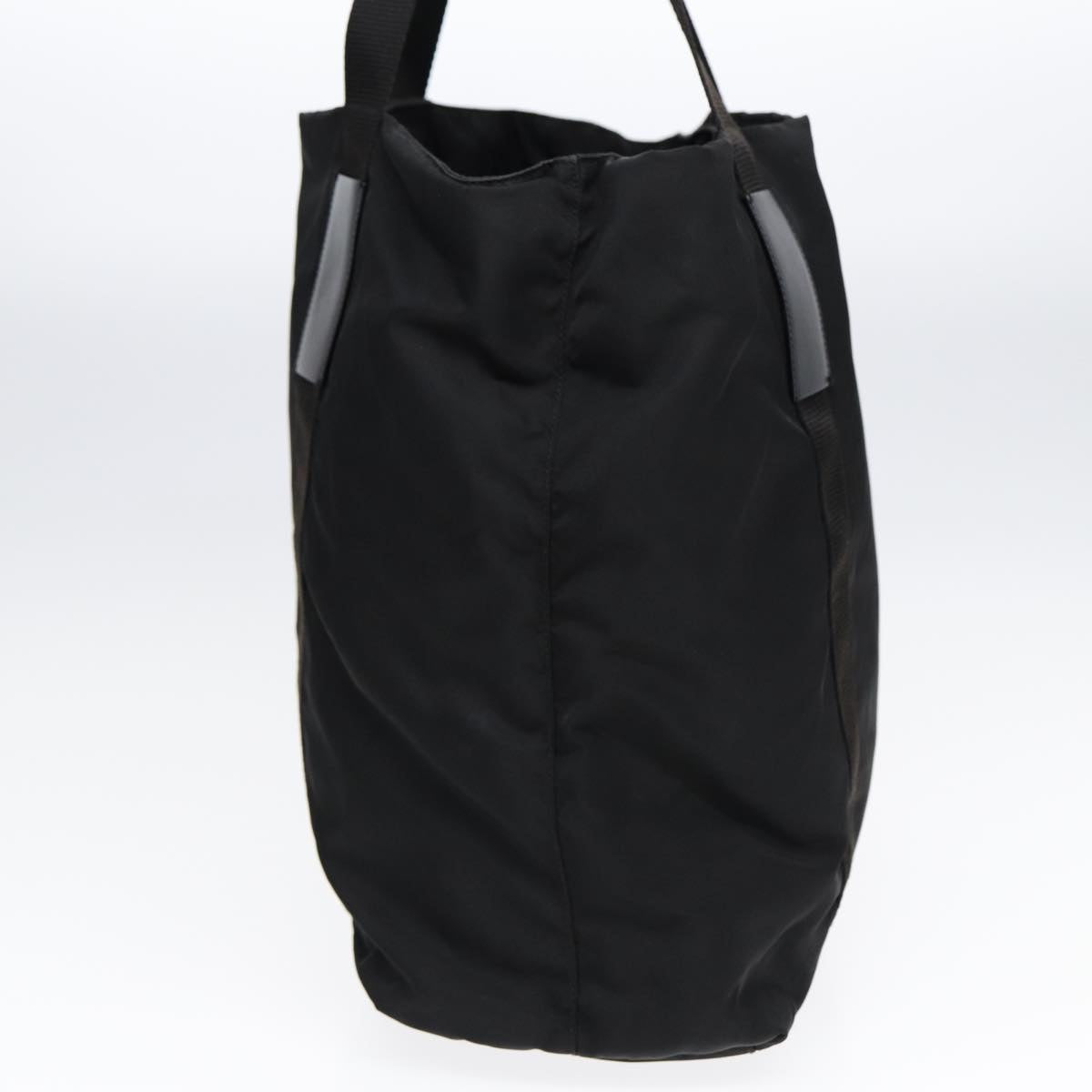 Luxury Prada Tote Bag Nylon Black Silver  yk14228