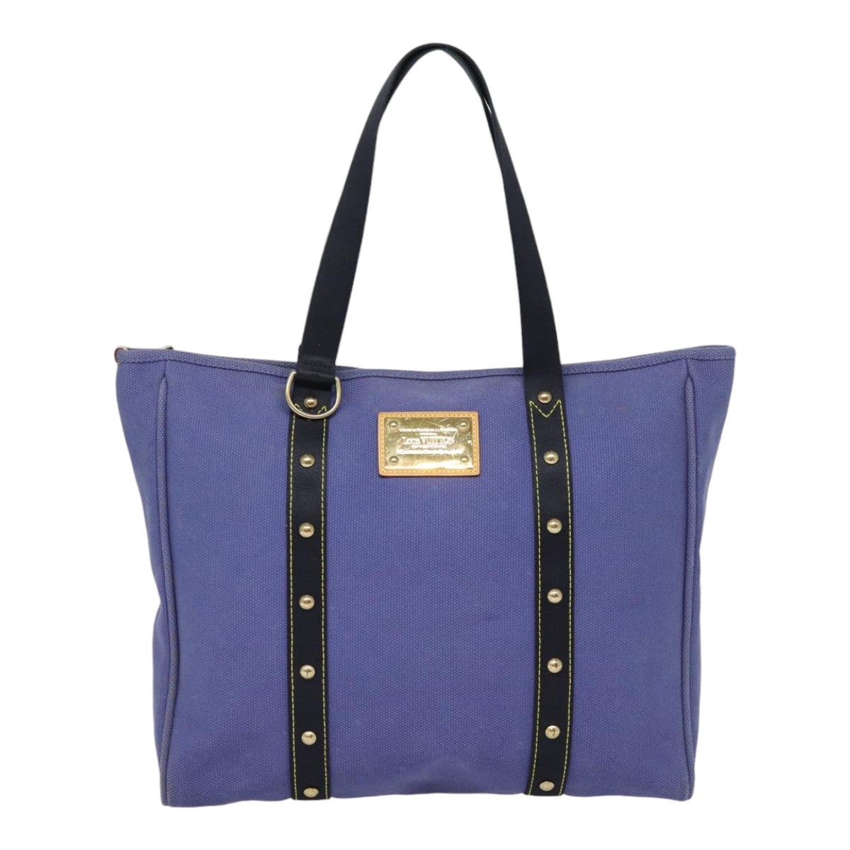 LOUIS VUITTON Antigua Cabas GM Tote Bag Navy Black M40084 LV yk14375
